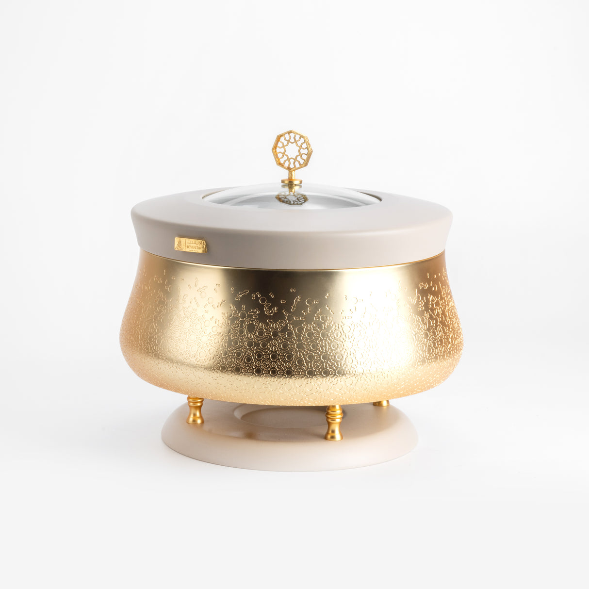 Nourhan - 6 Liters Chafer - Gold & Beige