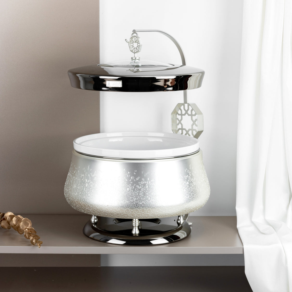 Nourhan - 6 Liters Chafer - Silver