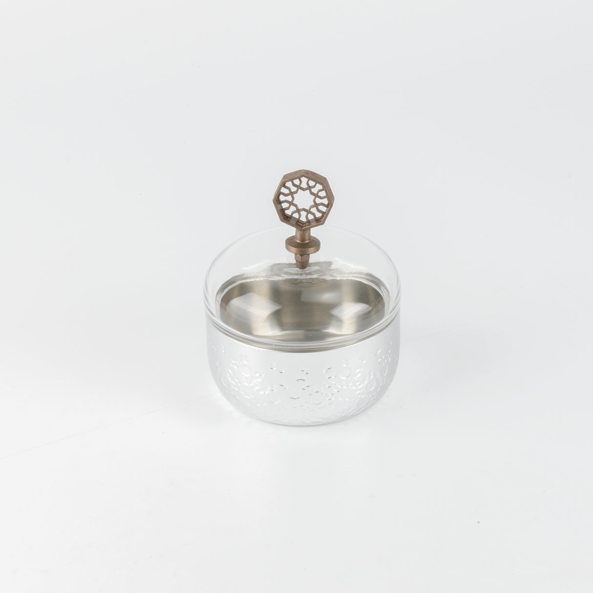 Nourhan - Tea Set (19-Pc) - Bronze & Silver