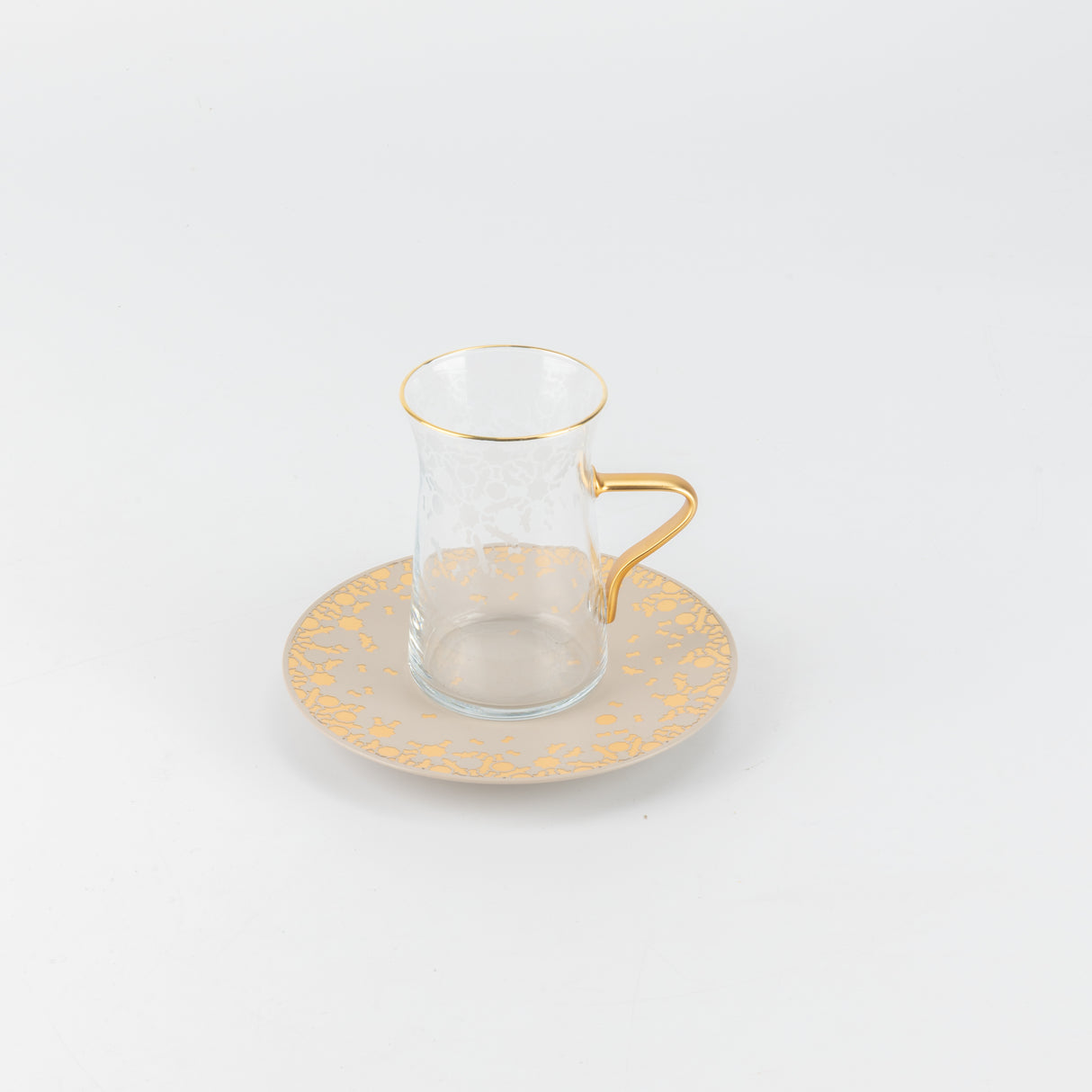 Nourhan - Tea Set (19-Pc) - Beige & Gold-2