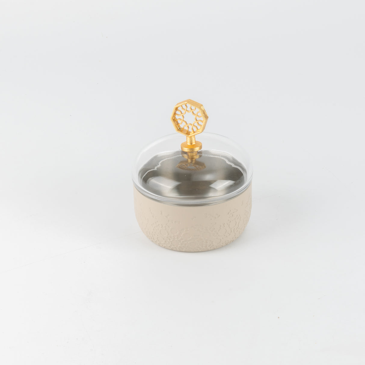 Nourhan - Tea Set (19-Pc) - Beige & Gold