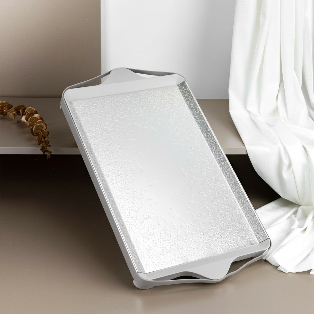 Nourhan- Serving Tray - silver