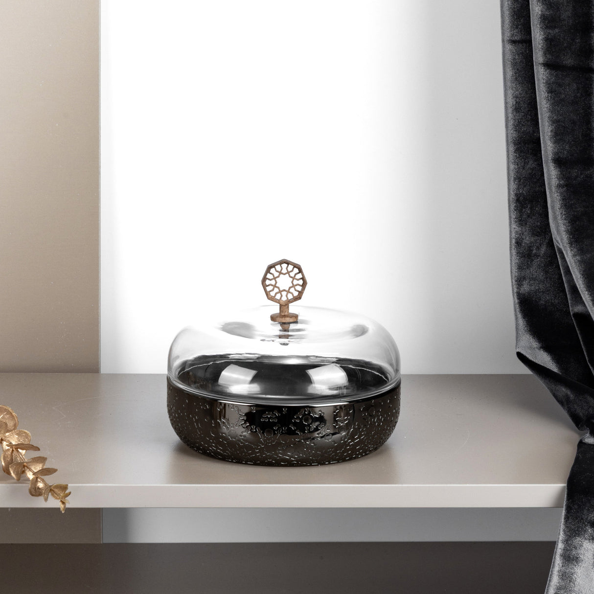 Nourhan - Medium Canister - Black Walnut