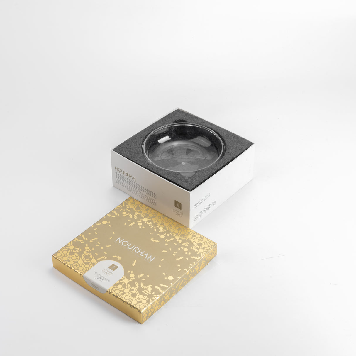 Nourhan - Medium Canister - Gold & Beige