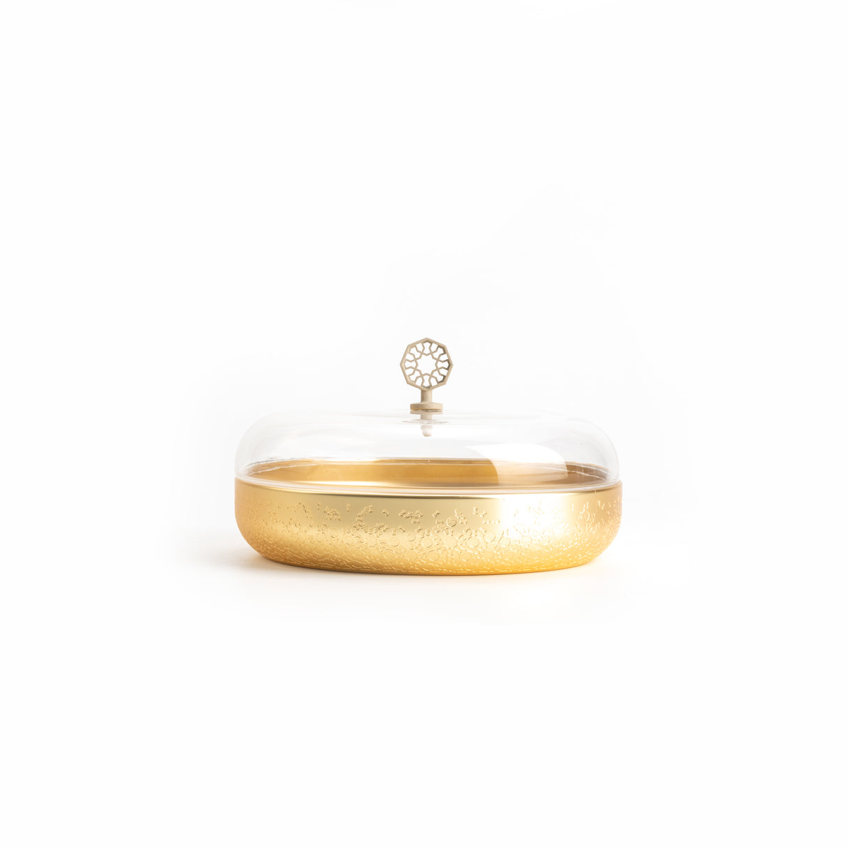 Nourhan - Large Canister - Gold & Beige