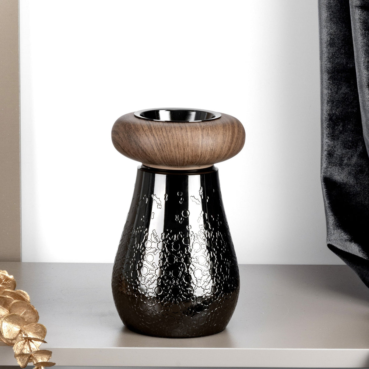 Nourhan - Incense Burner - Black Walnut