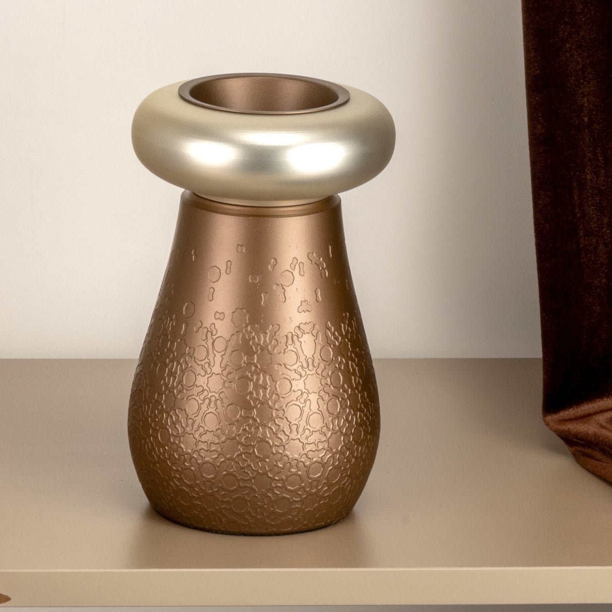 Nourhan - Incense Burner - Bronze & Silver