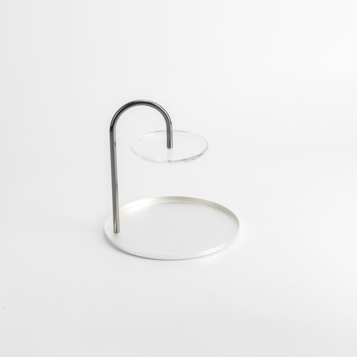 Nourhan - 2 Tier Plate - Silver