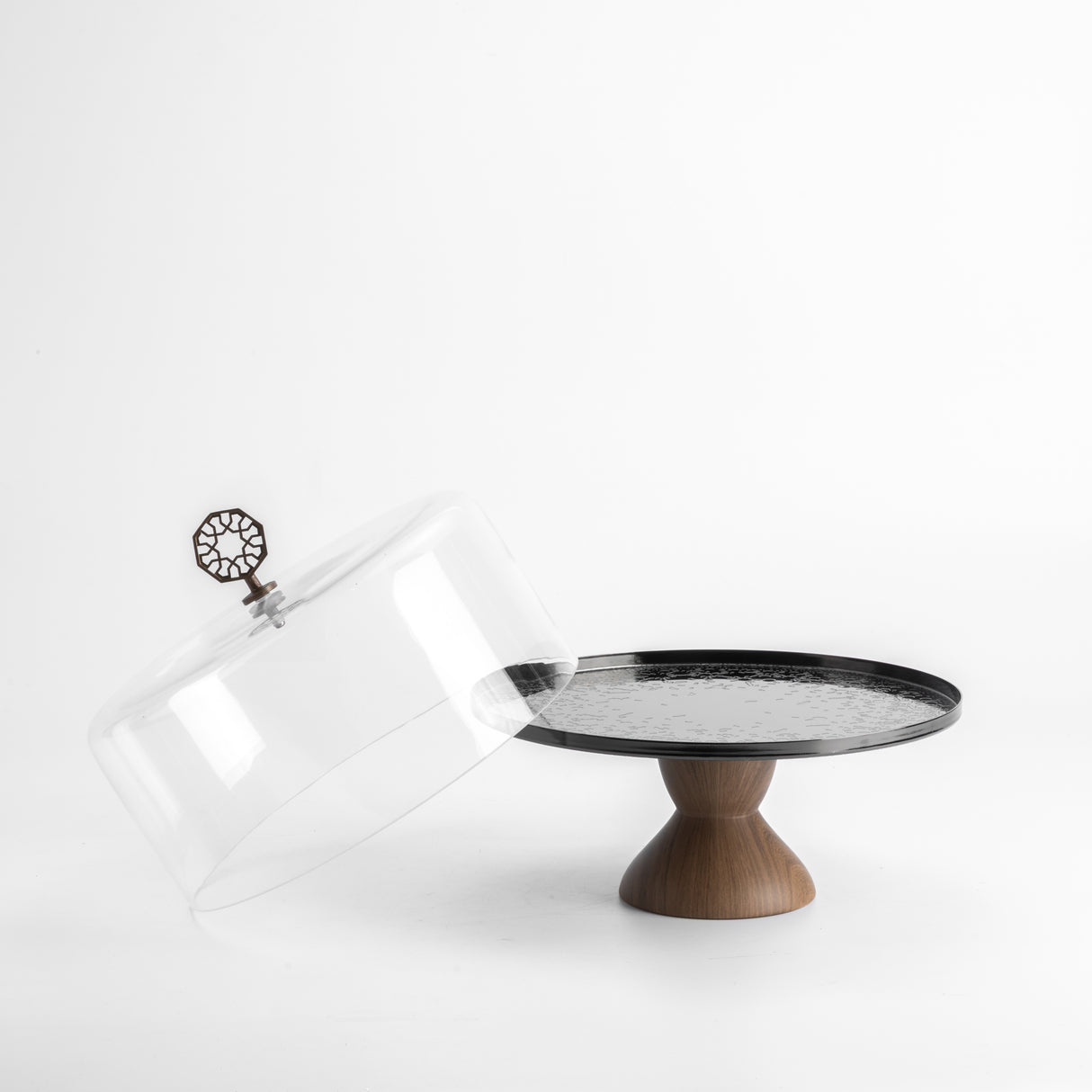 Nourhan - Cake Set (9-Pc) - Black Walnut