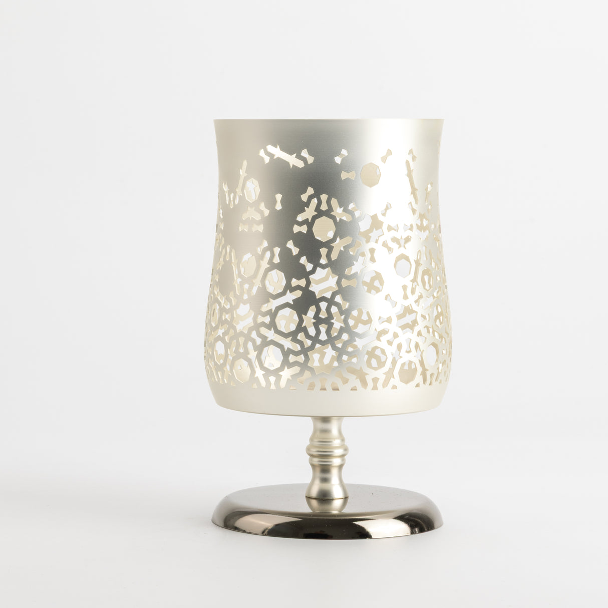 Nourhan - Large Candle Holder - Silver