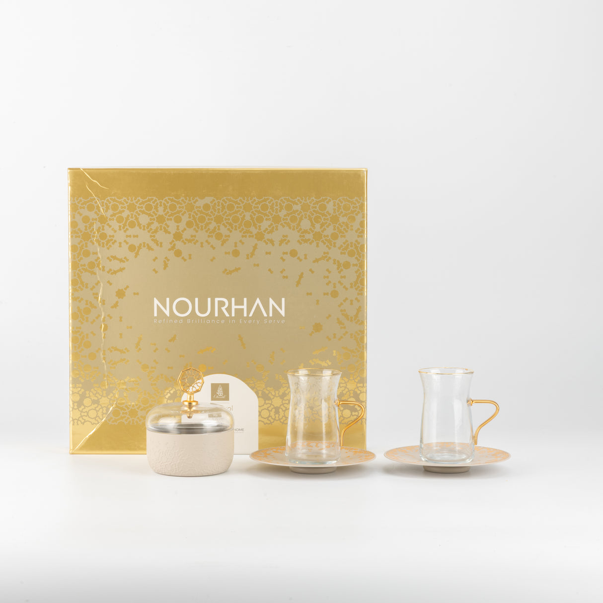 Octara - Serving Tray - Grey & Gold