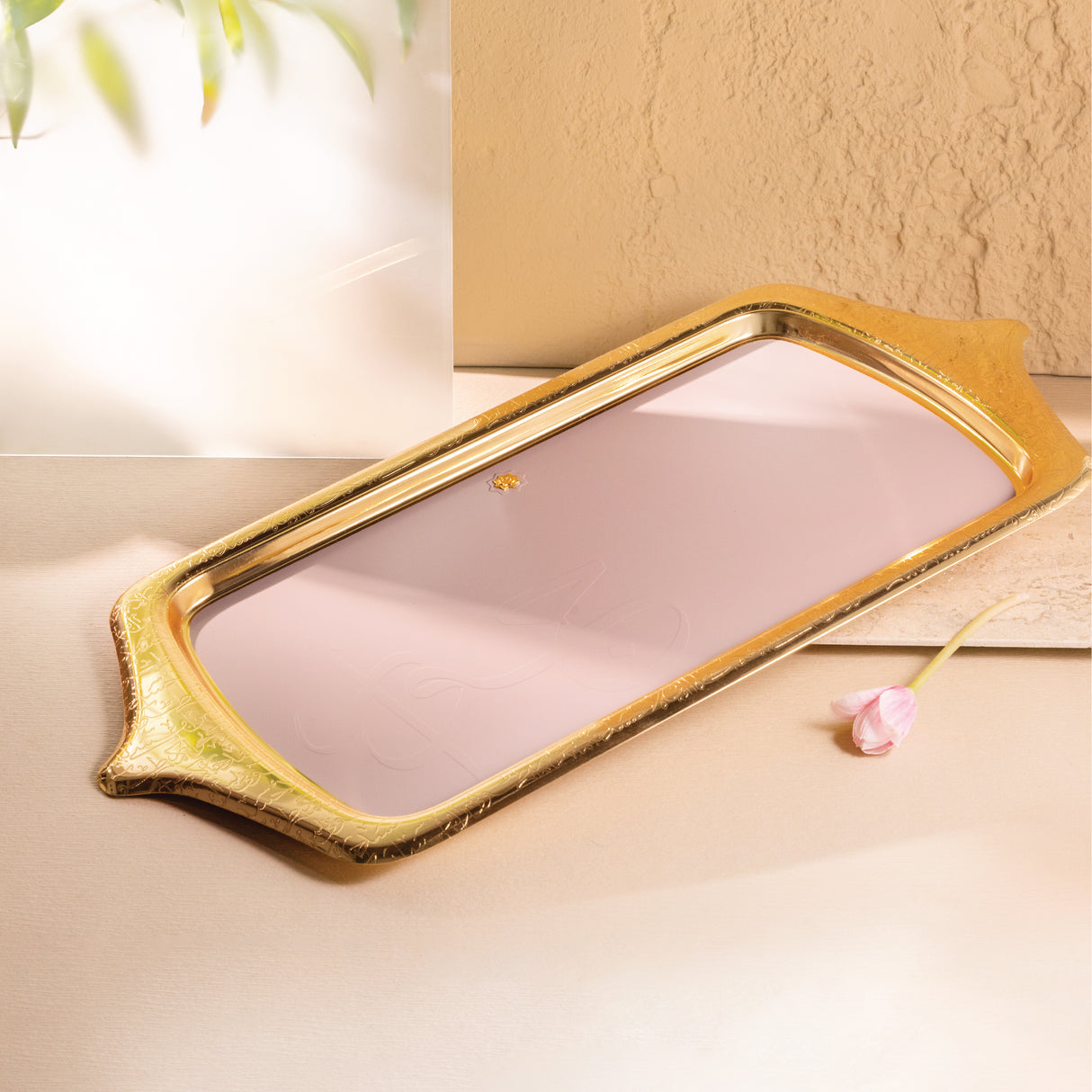 Jiwar - Serving Tray - Lavender & Gold