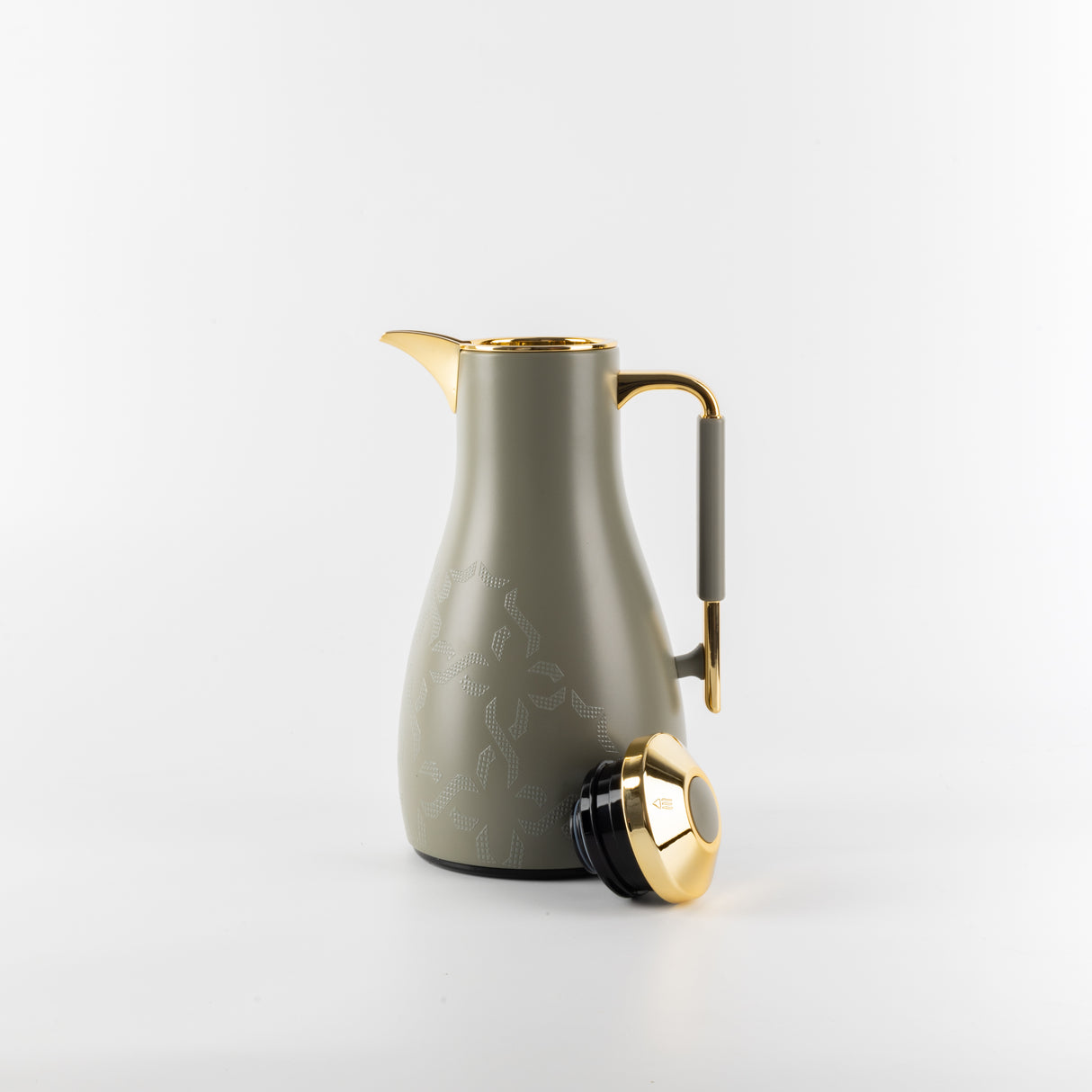 Octara - Vacuum Flask / Thermos (Set of 2)- Grey & Gold