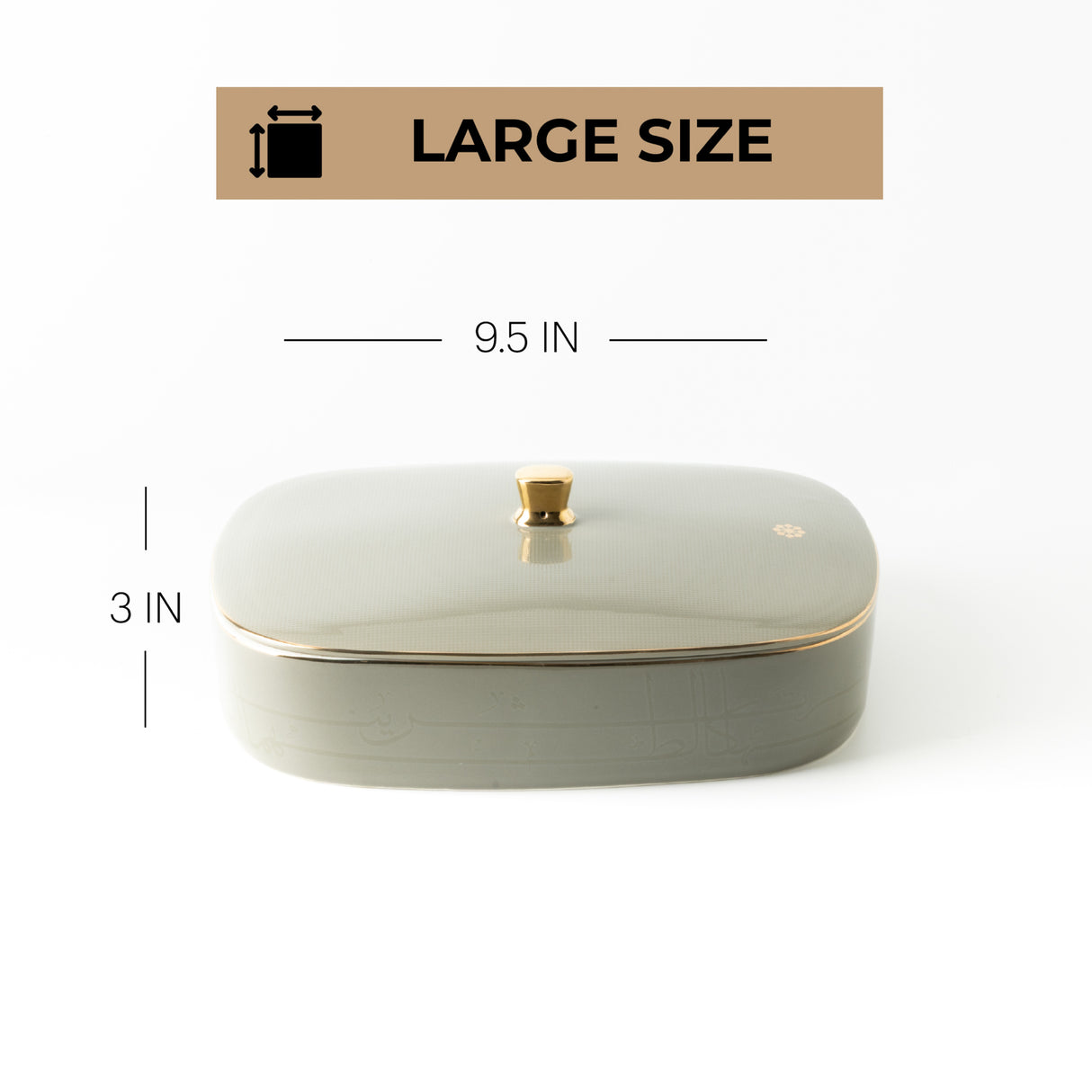 Mirral Canister Duo - Grey & Gold