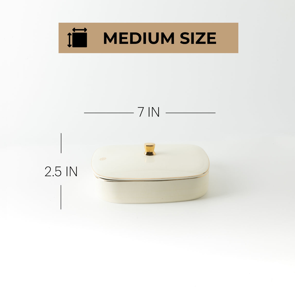 Mirral Canister Duo - White & Gold