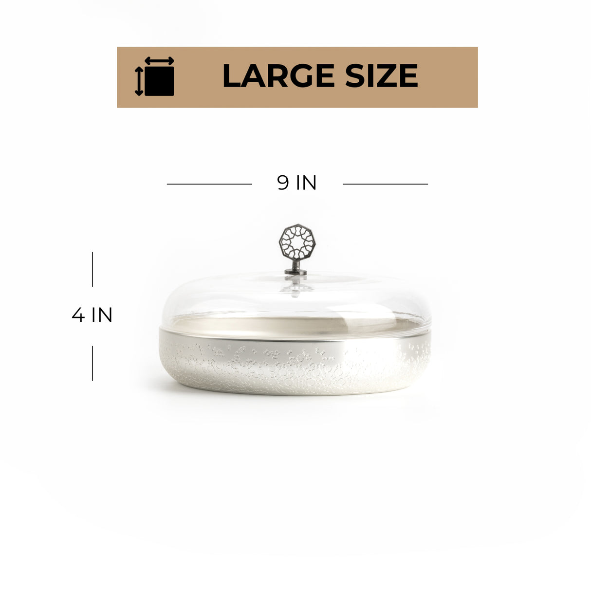 Nourhan - Large Canister - Silver