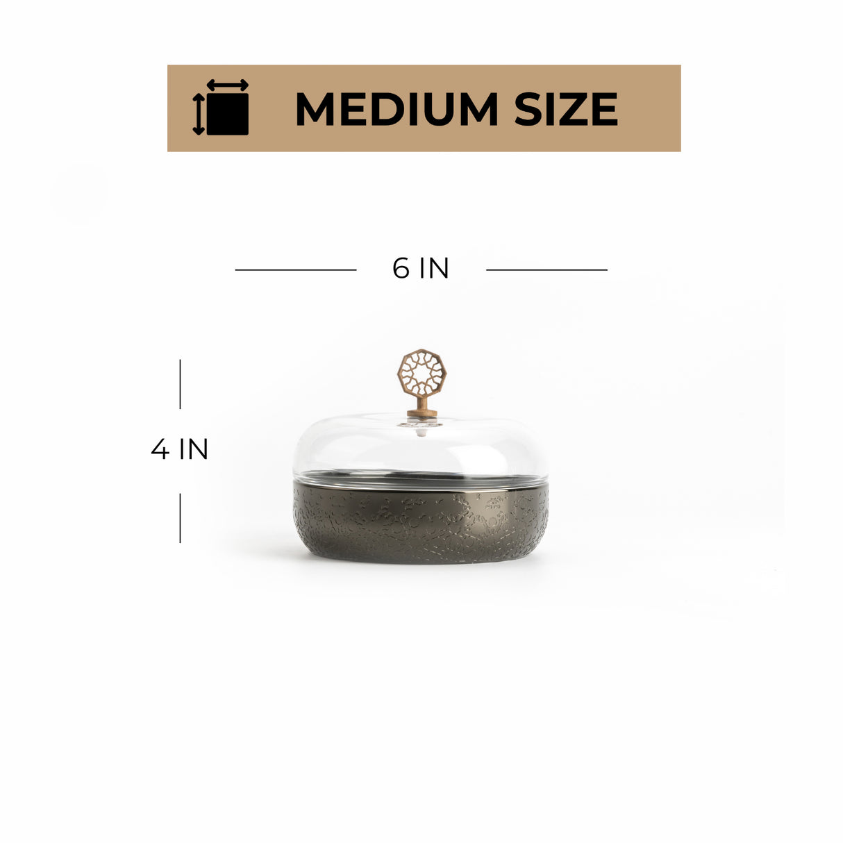 Nourhan - Medium Canister - Black Walnut