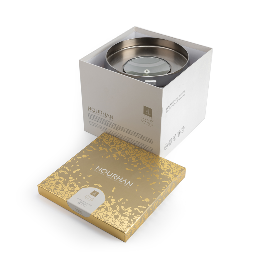 Nourhan - 4 Liters Chafer - Bronze & Silver