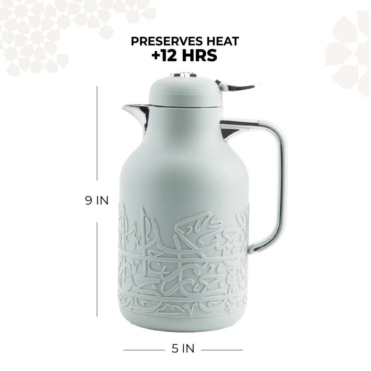 Jiwar - Vacuum Flask / Thermos - Mint Green & Silver