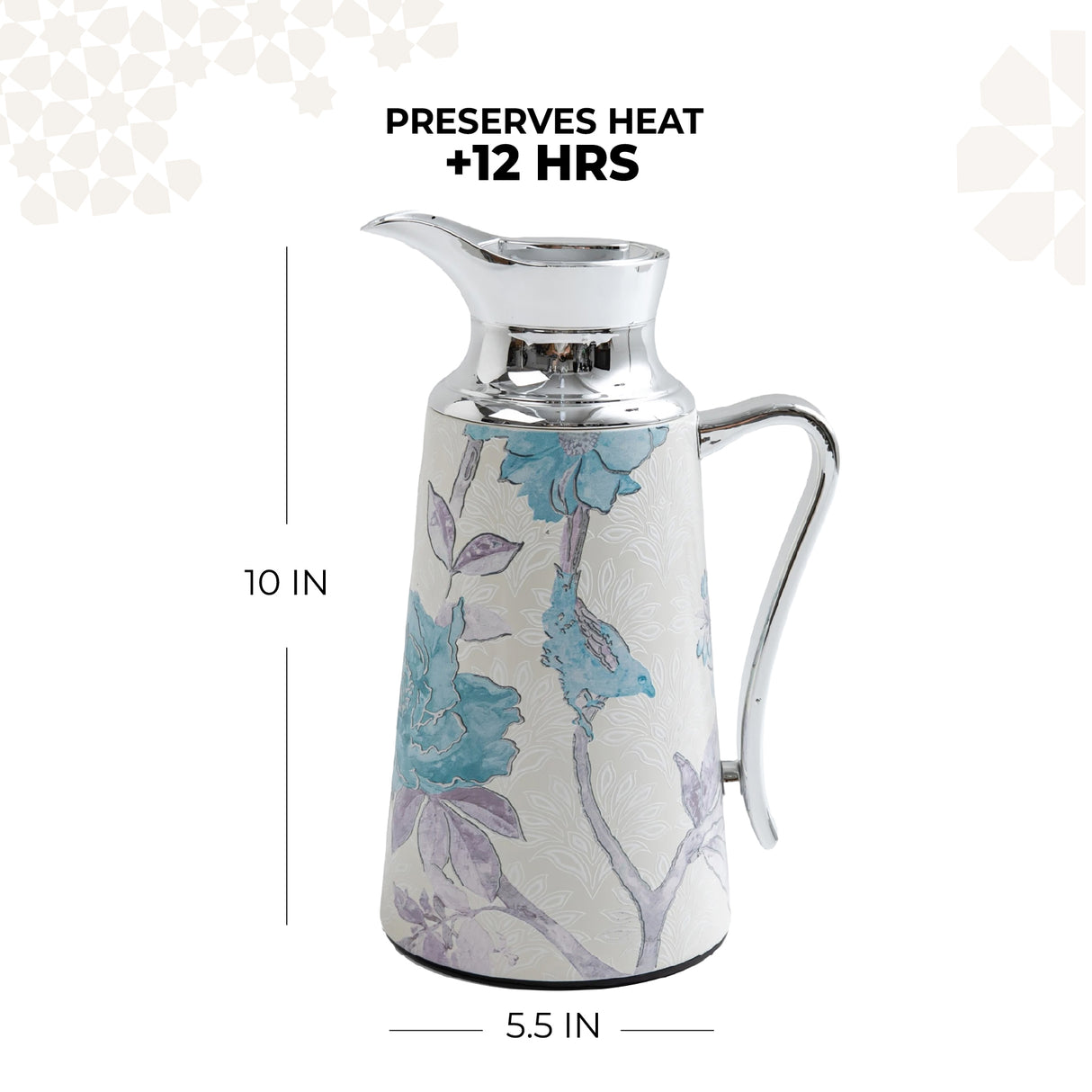 Khuzama - Vacuum Flask / Thermos - Blue & Silver