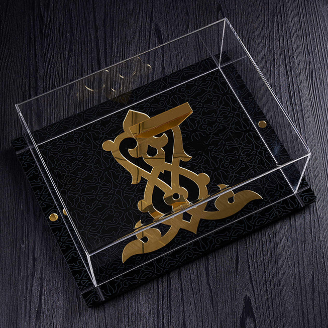 Rumi - Large Dessert Serving Sets Black and Gold by Otantik Home