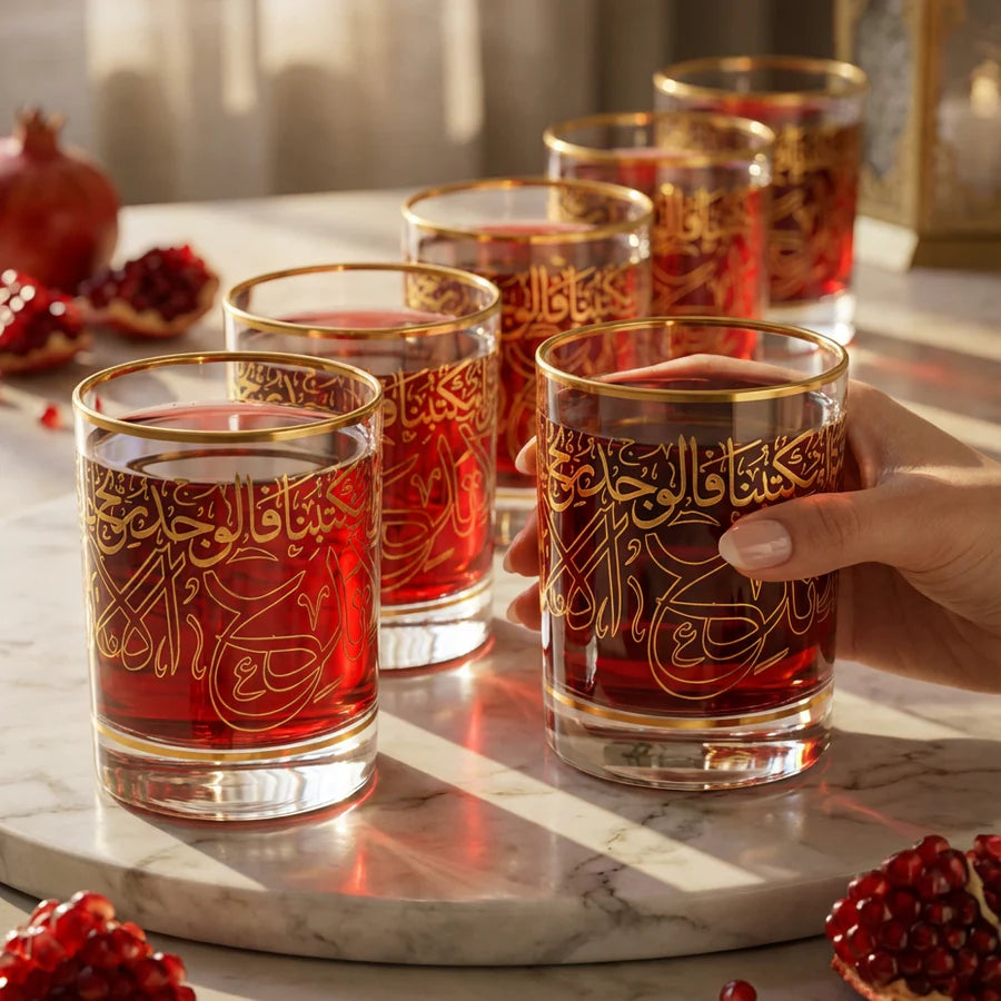 The Luxe Glassware Set – Gold
