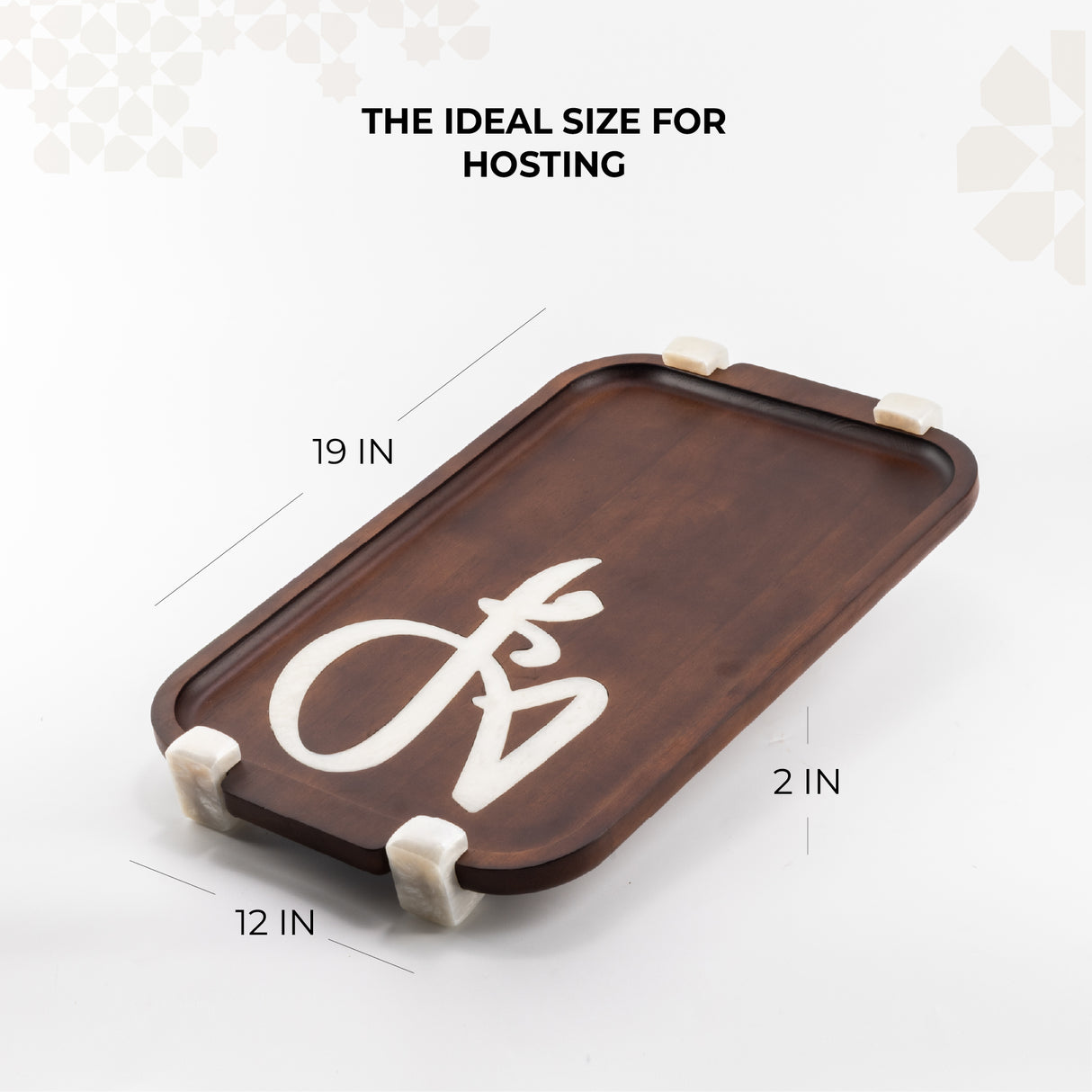 Sidrah - Serving Tray - Walnut Gold