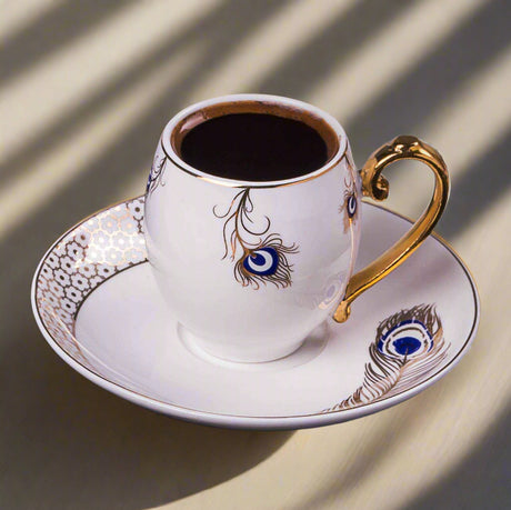 Lale Ask- Espresso/Turkish Coffee Cups- White