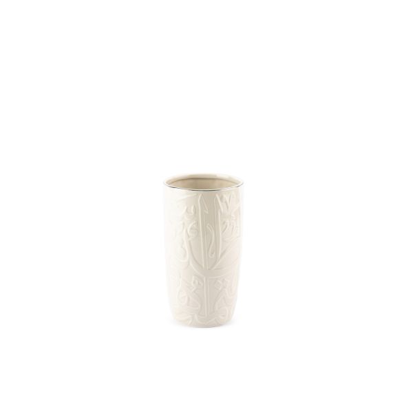 Luxury Diwan - Medium Decorative Vase  - Pearl & Silver
