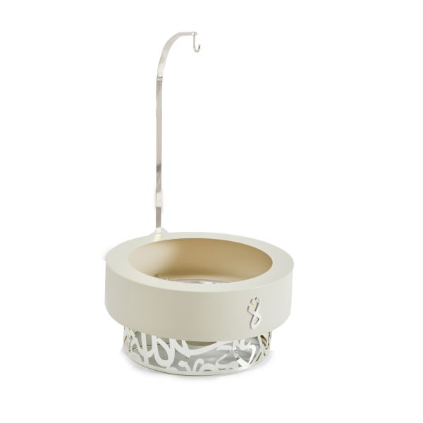 Luxury Diwan - 5 Liters Chafer - Pearl & Silver