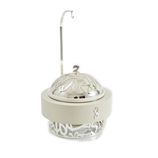 Luxury Diwan - 5 Liters Chafer - Pearl & Silver