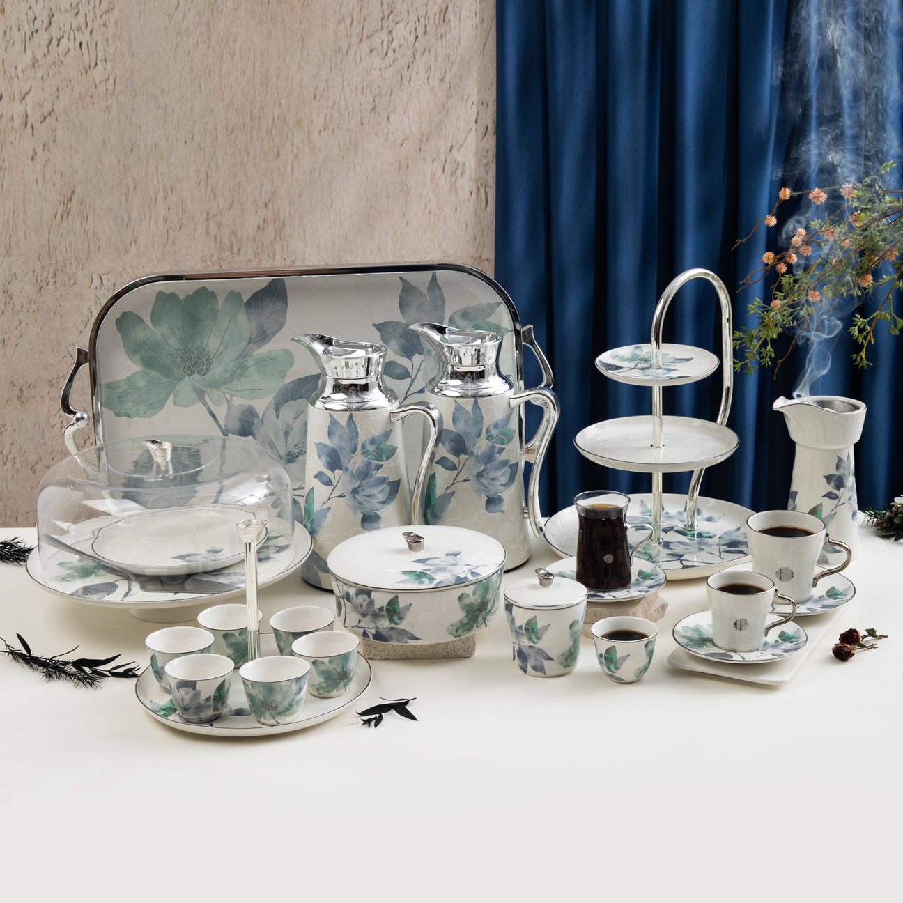 Marisella in Blue & Silver