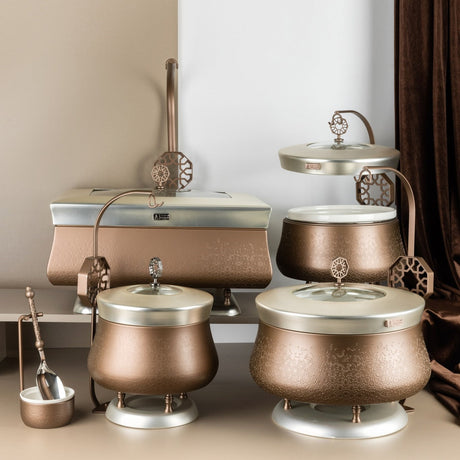 Nourhan Chafers in Bronze & Silver