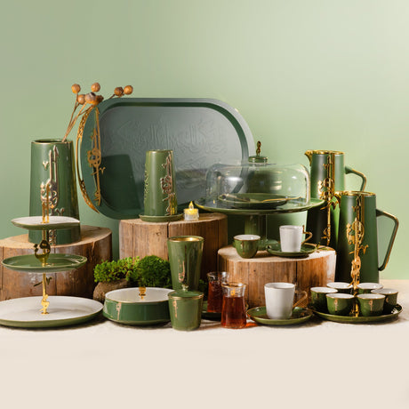 Liqa'a in Olive & Gold