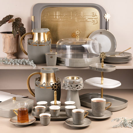 Mirral In Grey & Gold