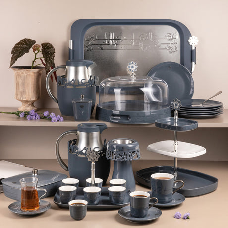 Mirral In Dark Blue & Silver