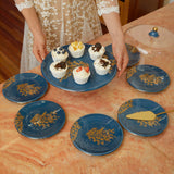 Hera - Cake Serving Set, 9Pcs - Blue