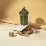 Diwan - Incense Burner - Olive Green & Gold