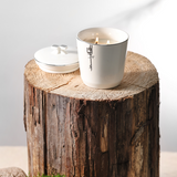 LIQAA - Medium Candle|Rose Marine - Pearl Silver