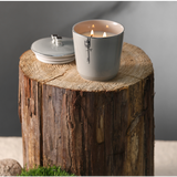 LIQAA - Medium Candle|Jasmine Vanilla - Grey Silver