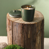 LIQAA - Medium Candle|Wood Mint - Olive Gold
