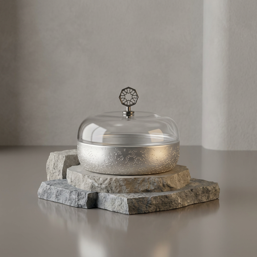 Nourhan - Medium Canister - Silver
