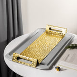Asala - Serving Tray - Grey & Gold