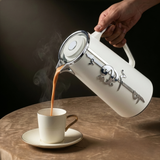 Liqa'a - Vacuum Flask / Thermos - Pearl White & Silver