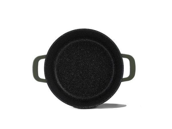 Julia Elite Top 8" Nonstick Cooking Pot with Lid – Olive Green