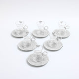 Dunes - Tea Set (12-Pc) - Grey & Silver