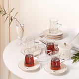Asala - Tea Set (13-Pc) - Beige & Silver