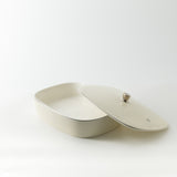 Mirral - Large Decorative Canister - White & Silver