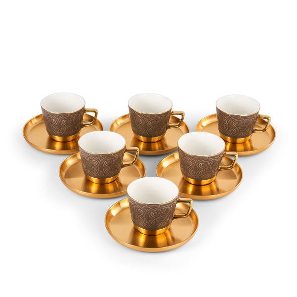 Luxury Majlis - Cappuccino Cups - Brown