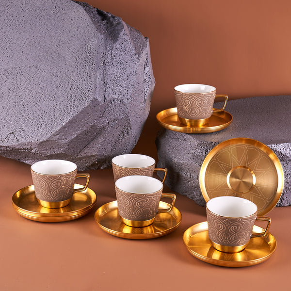 Luxury Majlis - Cappuccino Cups - Brown – Otantik Home